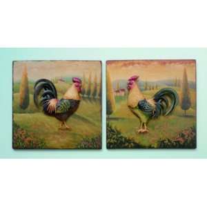  Rooster Metal 3D Wall Hanging