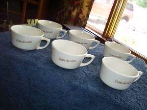 Six (6) Vintage ***** DELTA AIR LINES ***** Coffee Cups  