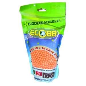  Biodegradable Eco BB 1700ct   .20g   Orange Sports 