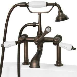  Tall Deck Mount English Telephone Faucet with Hand Shower 