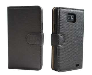 Stylish Folio Wallet Leather case cover for SamSung Galaxy S2 i9100 in 
