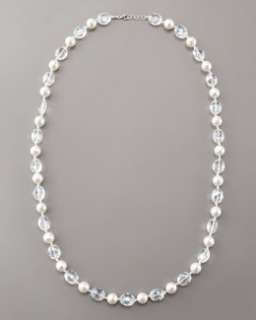 Y0TT7 Mia & Me Faceted Pearly Bead Necklace
