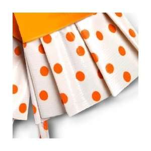   Rubber Kitchen Gloves   Orange/Orange Polka Dot