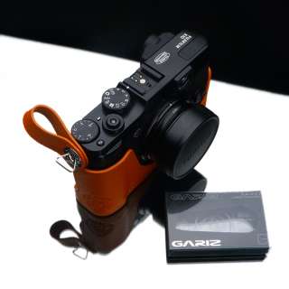   Orange leather finger strap XS FS1OR f. Leica Bessa m4/3 cam  