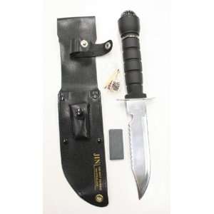  NEW MILITARY SURVIVAL KNIFE w/ EMERGENCY KIT & COMPASS 