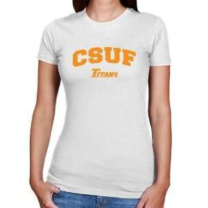  NCAA Cal State Fullerton Titans Ladies White Logo Arch 
