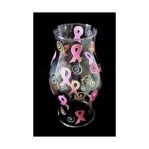  Pretty in Pink Design   Hand Painted   11 inch Hurricane 