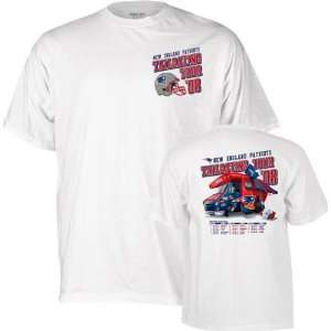   England Patriots 2008 Tailgating Schedule T Shirt