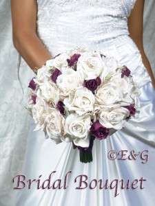   ANGELINA PLUM Wedding Bouquets Bouquet Bridal Bridesmaids Flowers Silk