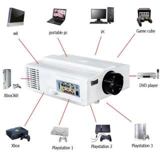 LCD PROJECTOR LED BULB HOME THEATER 1080P HD VVME V06B  