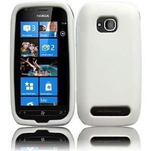  For T Mobile Nokia Lumia 710 Accessory Rubber White Soft 
