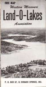 Land O Lakes El Dorado Springs MO Directory Map 1963  