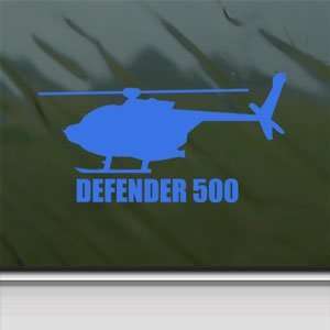  DEFENDER 500 Blue Decal Military Soldier Window Blue 