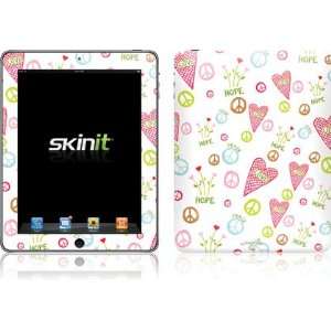  Skinit Hope,Love, Peace Vinyl Skin for Apple iPad 1 