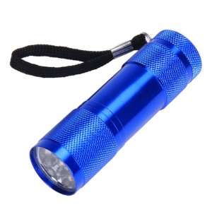 11000MCD Mini 9 Led Bright Torch Flashlight Lamp   Blue  