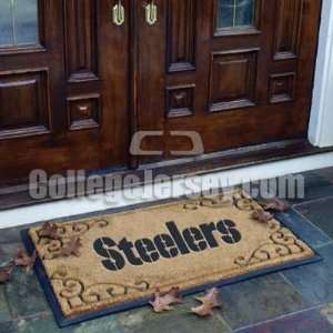 Pittsburgh Steelers Door Mat Memorabilia.  Sports 