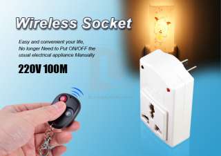 220V Digital IR Wireless Remote Control AC Power Switch Socket with US 