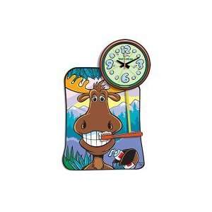  Time to Brush Clock   Moose