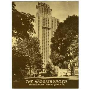  The Harrisburger Menu Harrisburg Pennsylvania 1955 