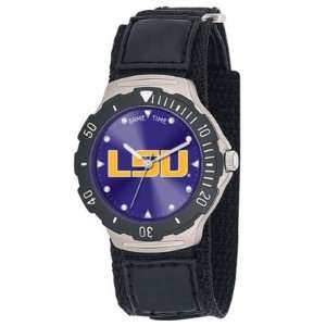 LSU Tigers Game Time Agent Velcro Mens NCAA Watch  Sports 