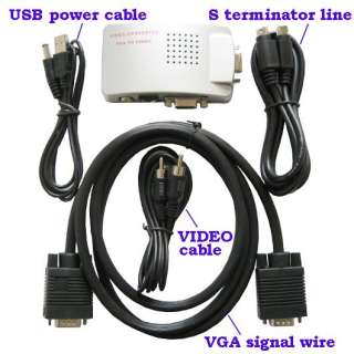 VGA TO VIDEO TV Conversion Converter Adaptor PAL NTSC  