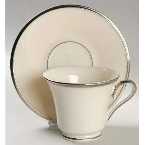  Lenox China Solitaire Footed Cup & Saucer Set, Fine China 