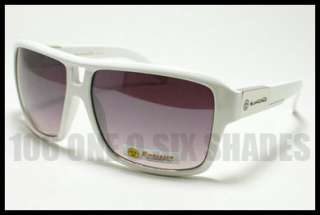 all white new size 5 3 4 w x 2 1 8 h biohazard sunglasses free black 