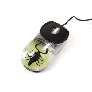   CM02 Real Bug Computer Mouse Glow in the Dark Scorpion Electronics