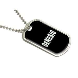  Genesis   Name Military Dog Tag Luggage Keychain 