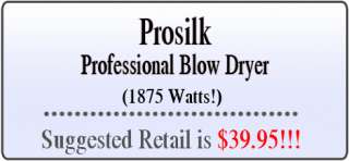 Prosilk   Professional Hair Dryer (1875 Watts)  