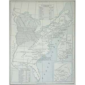   Antique Map of the United States After Independence