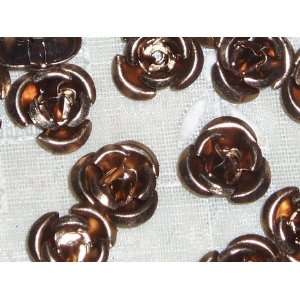    Brown Aluminum Flower Metal Beads 11mm Arts, Crafts & Sewing