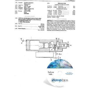  NEW Patent CD for OPTICAL INSTRUMENT WITH STABILIZED 