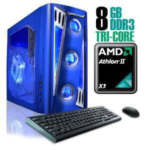   , AMD Athlon II Tri Core Gaming PC, W7 Ultimate, Blue Electronics