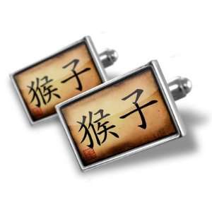  Cufflinks Monkey Chinese characters, letter   Hand Made 
