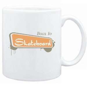  New  Born To Skateboard  Mug Sports
