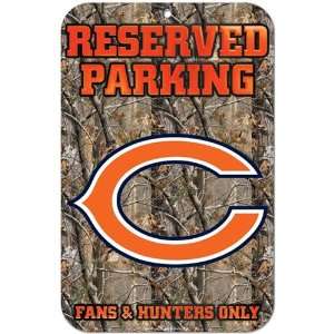  Chicago Bears Realtree Camo Fans & Hunters Only Parking 