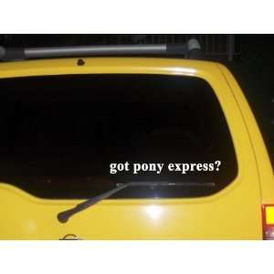  got pony express? Funny decal sticker Brand New 