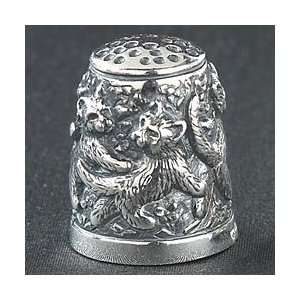 Sterling Cat Thimble