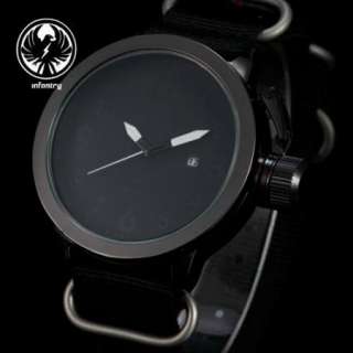   Edition Soldier Black Fabric Army Outdoor INFANTRY Quartz Mens Watch