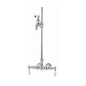   Piece Bathtub Filler with Lever Handles Porcelain with Chrome Home