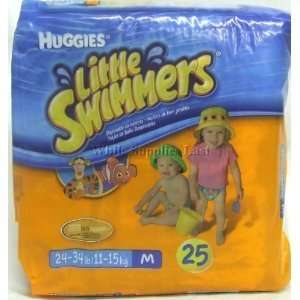    Little Swimmers Swim Diapers Medium 24 34lb, 25 Count Baby
