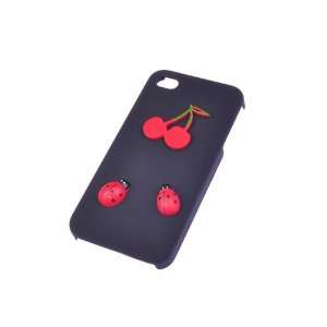  Black Cute Lovely Cherry Design Shell Case Cover For Apple 