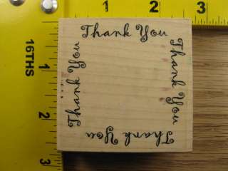 THANK YOU SAYING FRAME BY ENDLESS CREATIONS Rubber Stamp #1785  