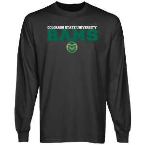 Colorado State Rams Charcoal University Name Long Sleeve T 