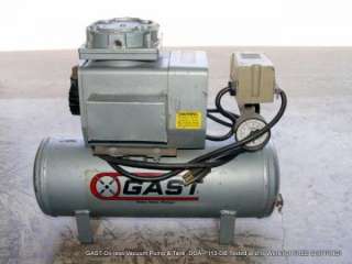 GAST Oil less Vacuum Pump & Tank DOA P113 DB   