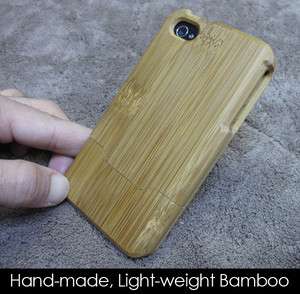 100% Natural Bamboo Hand made Case Cover for iPhone 4S  