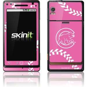  Chicago Cubs Pink Game Ball skin for Motorola Droid 