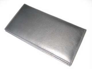High Quality Soft Genuine Leather BLACK HAND CRAFTED CHECKBOOK 
