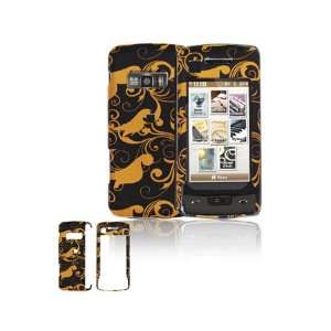  LG VX11000 enV Touch Graphic Case   Gold/Black Floral 